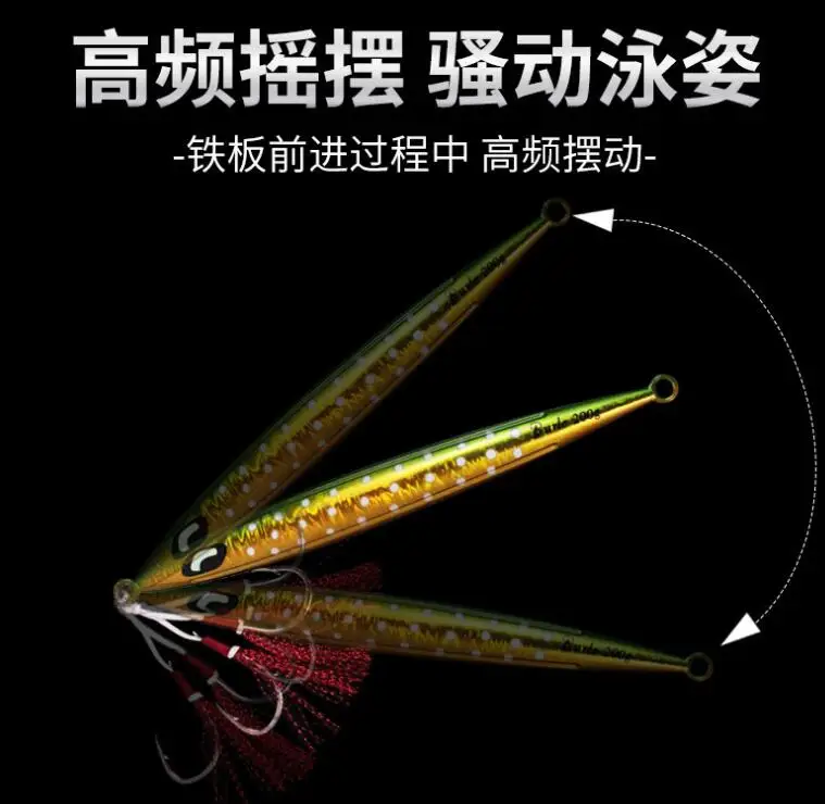 Hotsale 100g 150g 200g 300g Luminous Fast Sinking Metal Jig Lure ABS Pencil Lure - view 14