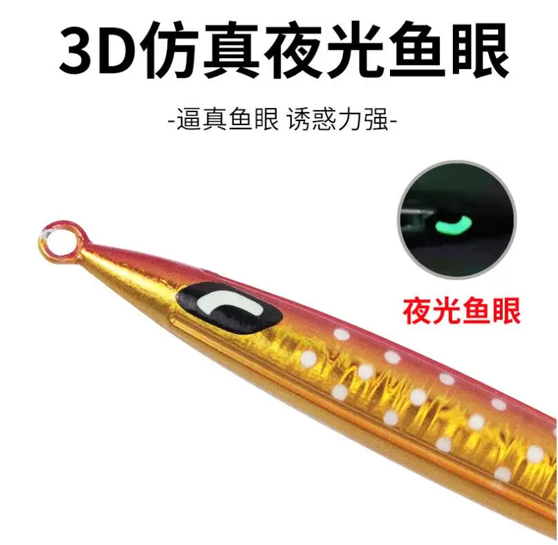 Hotsale 100g 150g 200g 300g Luminous Fast Sinking Metal Jig Lure ABS Pencil Lure - view 17