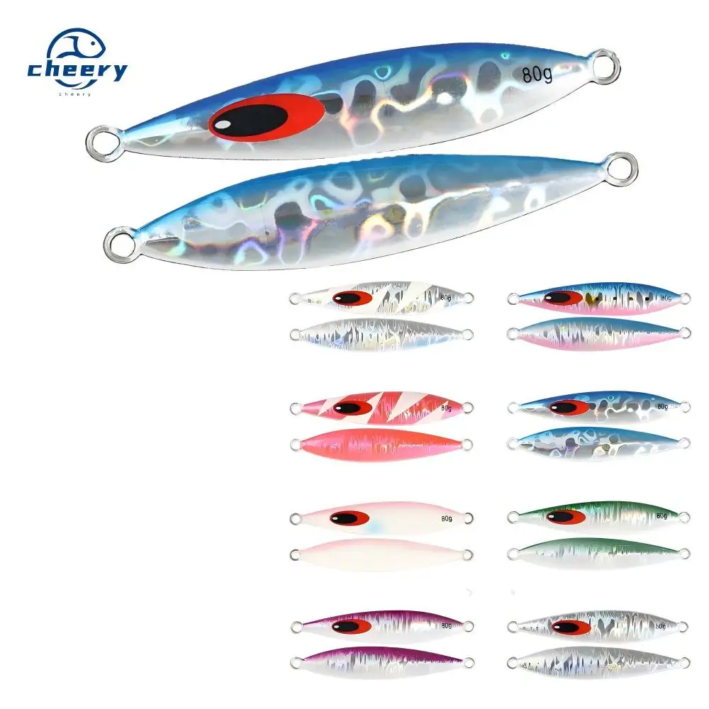 CHEERY 60g/80g/100g/150g/200g/250g/330g Saltwater Ocean Vertical Metal Jig