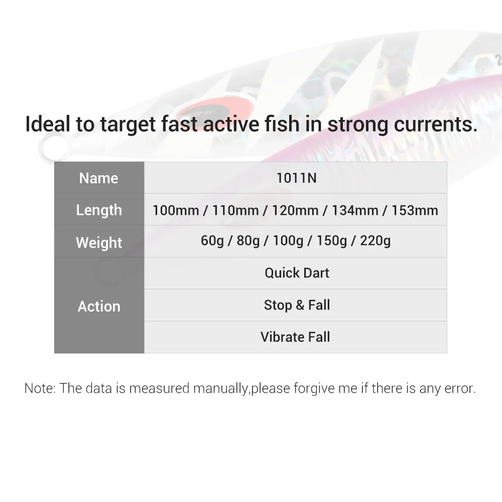 CHEERY 60g/80g/100g/150g/200g/250g/330g Saltwater Ocean Vertical Metal Jig ABS Pencil Lure - view 13