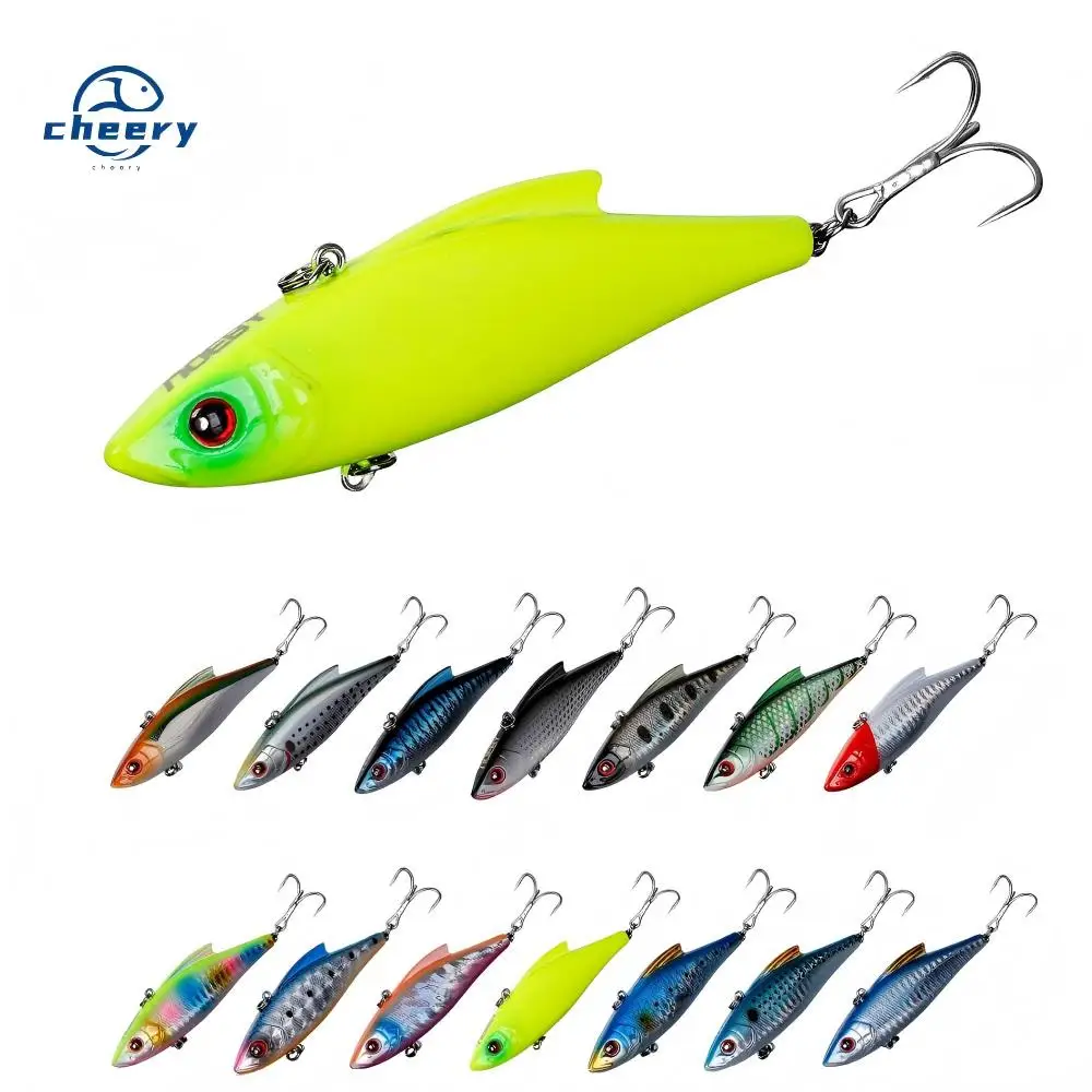 CHEERY Sea Bass Crank Minnow Lure Vib Rattle Hard Bait with Hooks
