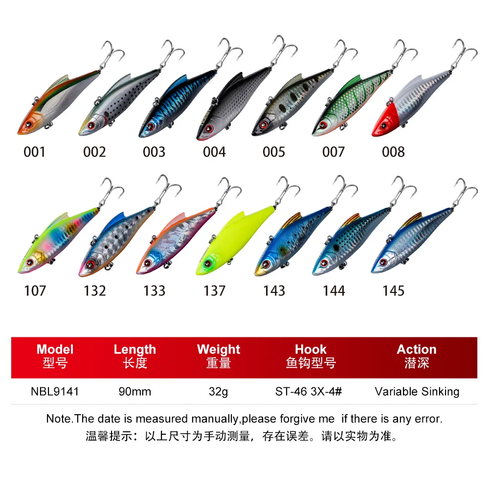 CHEERY Sea Bass Crank Minnow Lure Vib Rattle Hard Bait with Hooks ABS Pencil Lure - view 13