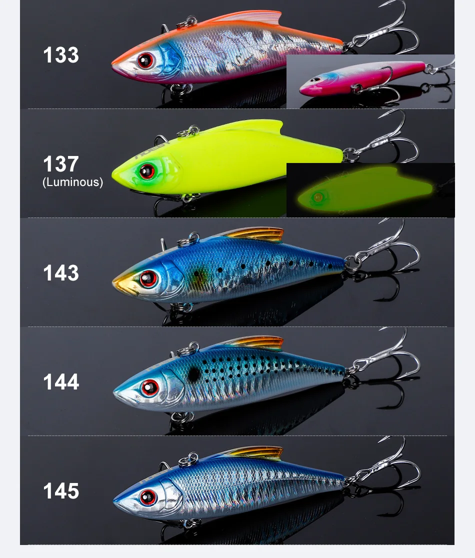 CHEERY Sea Bass Crank Minnow Lure Vib Rattle Hard Bait with Hooks ABS Pencil Lure - view 3