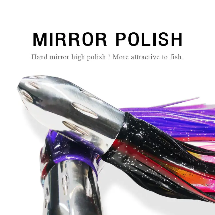 CHEERY Jet Head Trolling Squid Octopus Skirt Metal Lure Saltwater ABS Pencil Lure - view 11