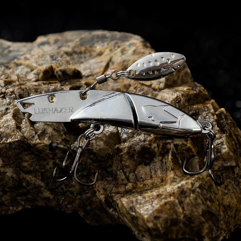 Cheery Metal Sinking Spinner Spoon Hard Bait 7g 10g 15g 20g VIB ABS Pencil Lure - view 12