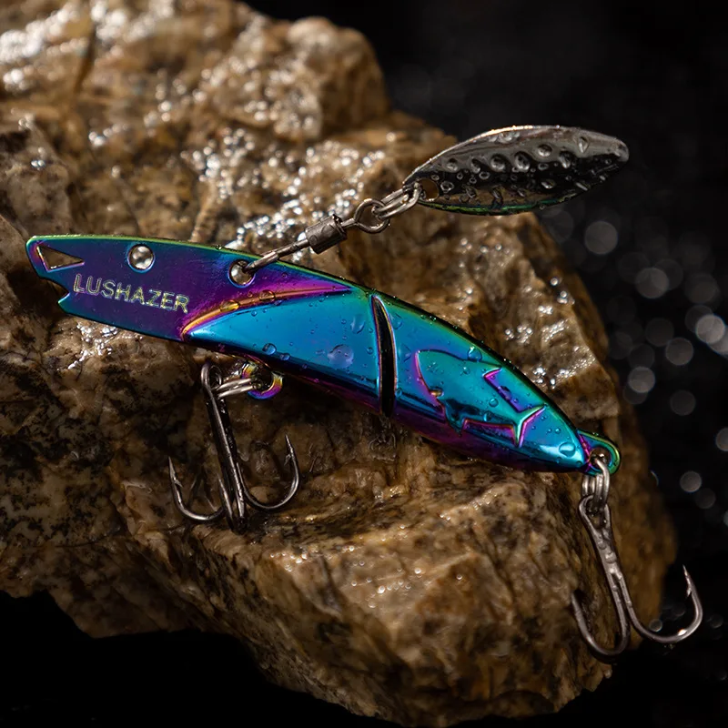Cheery Metal Sinking Spinner Spoon Hard Bait 7g 10g 15g 20g VIB ABS Pencil Lure - view 13