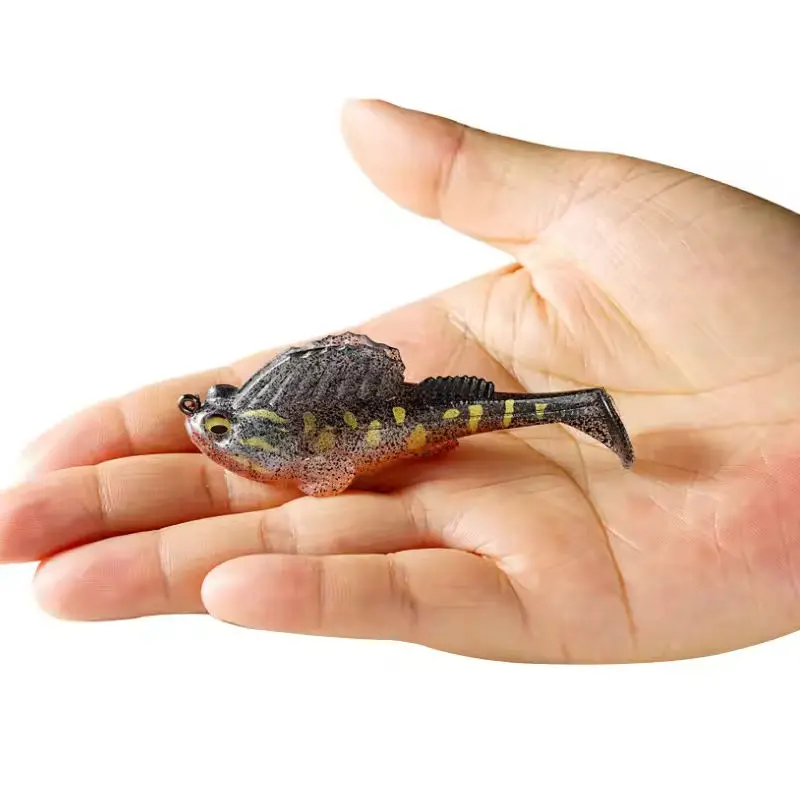 CHEERY Soft Lure Fishing Pike Frog Bass Deep Running Paddle Tail ABS Pencil Lure - view 12