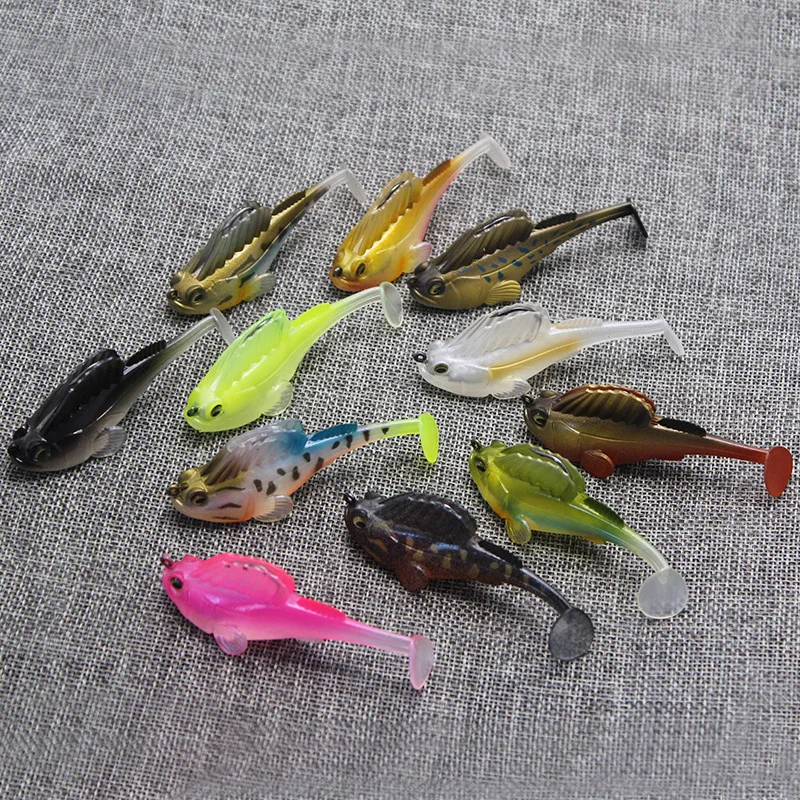 CHEERY Soft Lure Fishing Pike Frog Bass Deep Running Paddle Tail ABS Pencil Lure - view 13