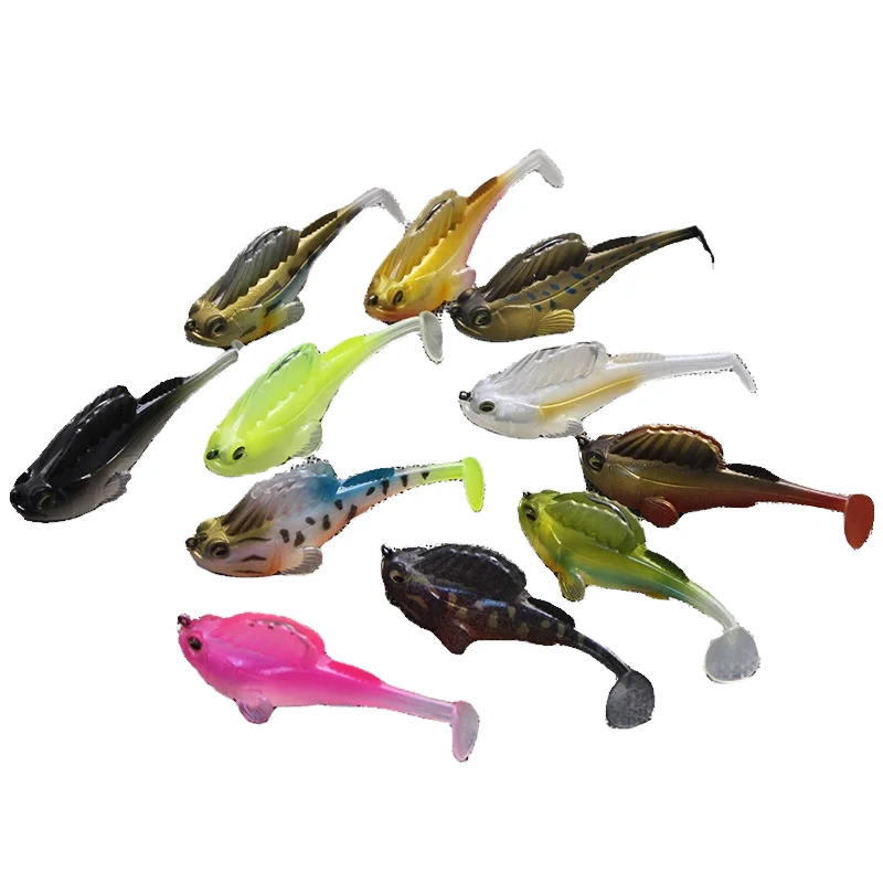 CHEERY Soft Lure Fishing Pike Frog Bass Deep Running Paddle Tail ABS Pencil Lure - view 3