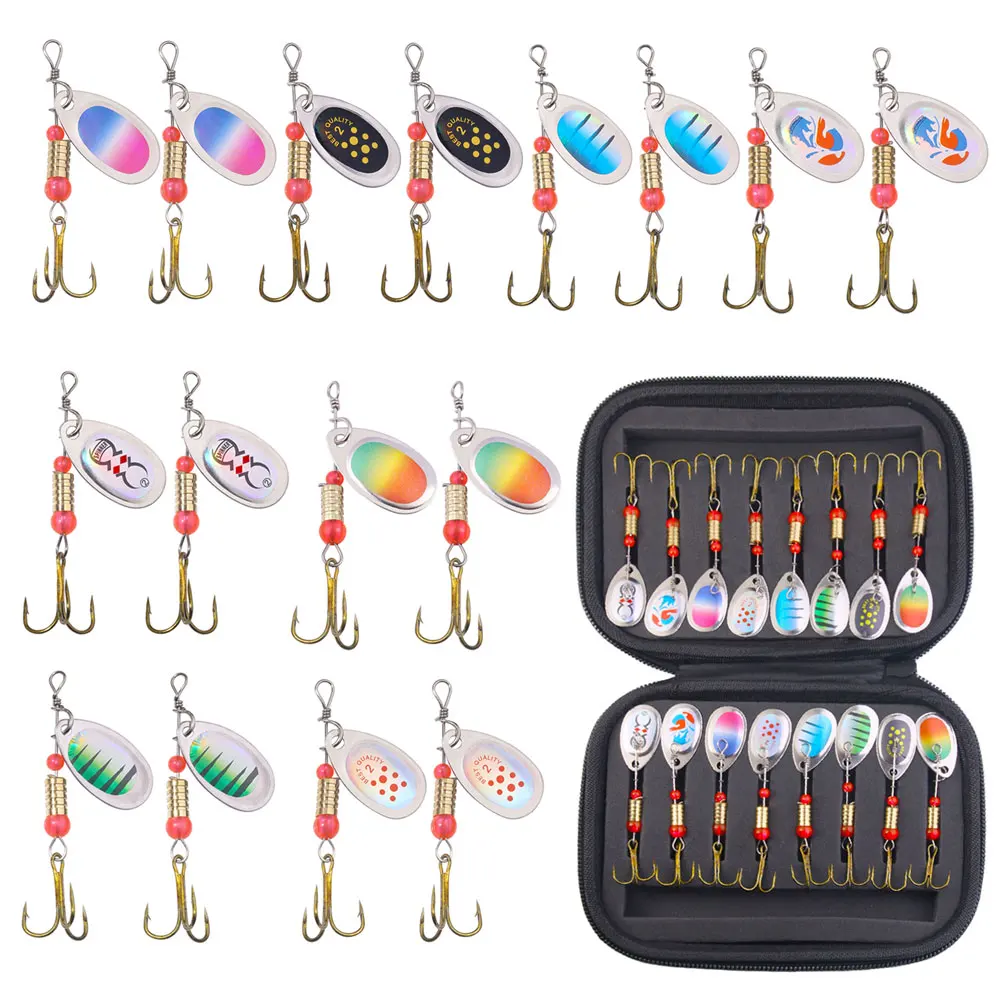 CHEERY 16pcs/bag Assorted Inline Spinner Lure Set with Storage ABS Pencil Lure - view 4