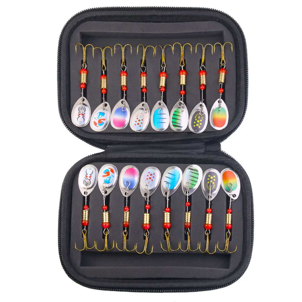 CHEERY 16pcs/bag Assorted Inline Spinner Lure Set with Storage ABS Pencil Lure - view 13