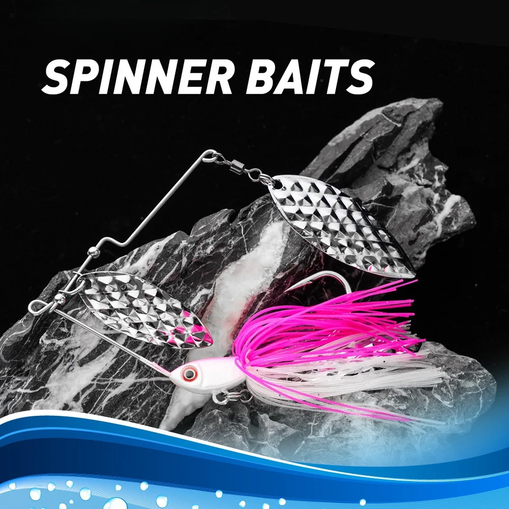 WEI 37g Composite Glitter Spinner Bait with Single Hook Barbed 3D ABS Pencil Lure - view 2
