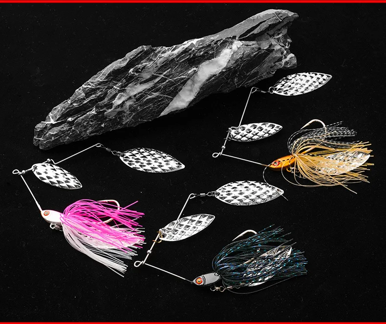 WEI 37g Composite Glitter Spinner Bait with Single Hook Barbed 3D ABS Pencil Lure - view 12