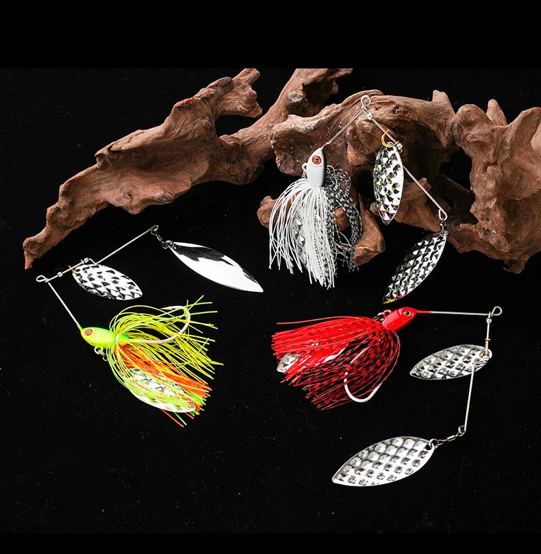 WEI 37g Composite Glitter Spinner Bait with Single Hook Barbed 3D ABS Pencil Lure - view 13