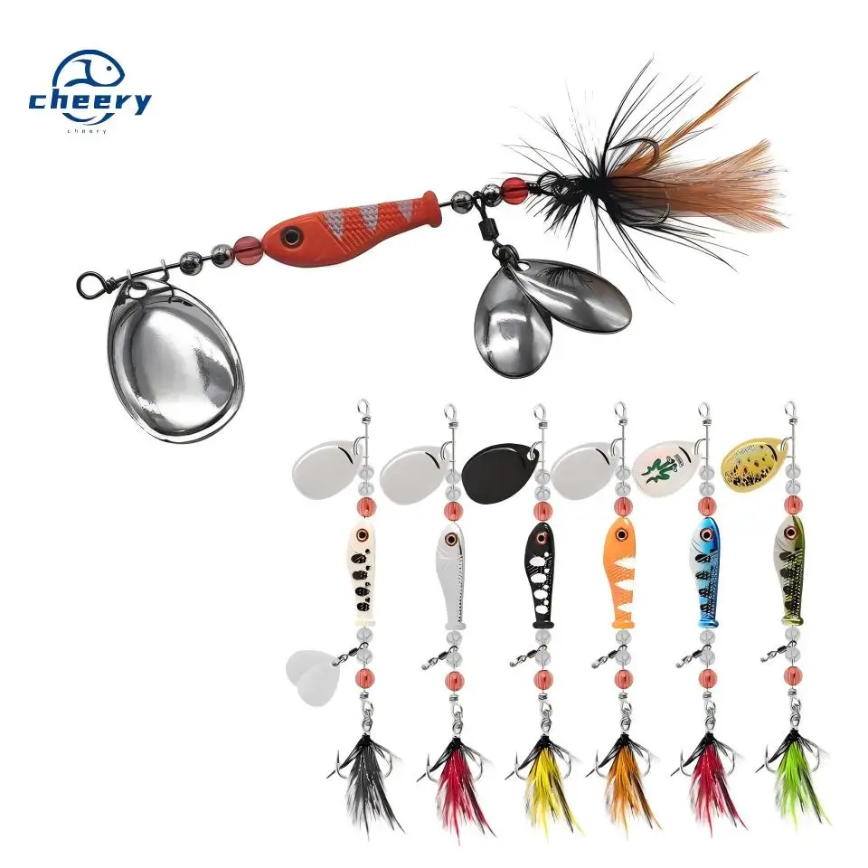 CHEERY 12G Spinner Bait Fishing Lure Multiple Blade Jig Dancer
