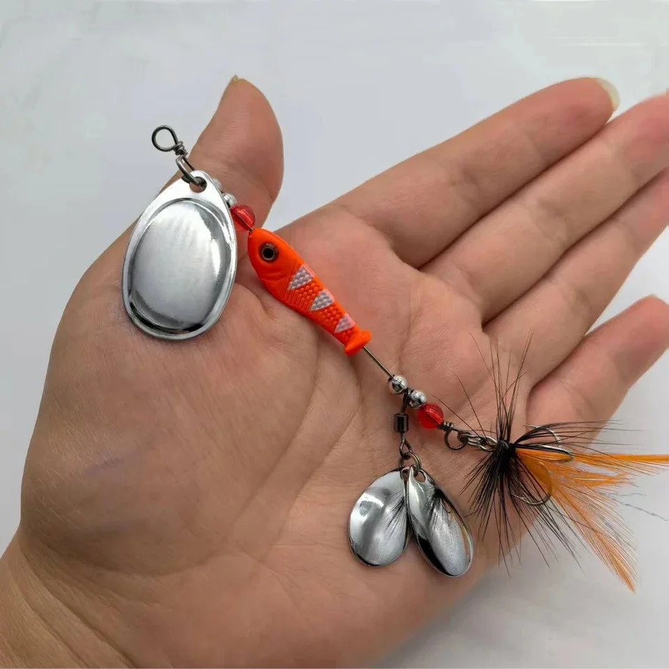 CHEERY 12G Spinner Bait Fishing Lure Multiple Blade Jig Dancer ABS Pencil Lure - view 10