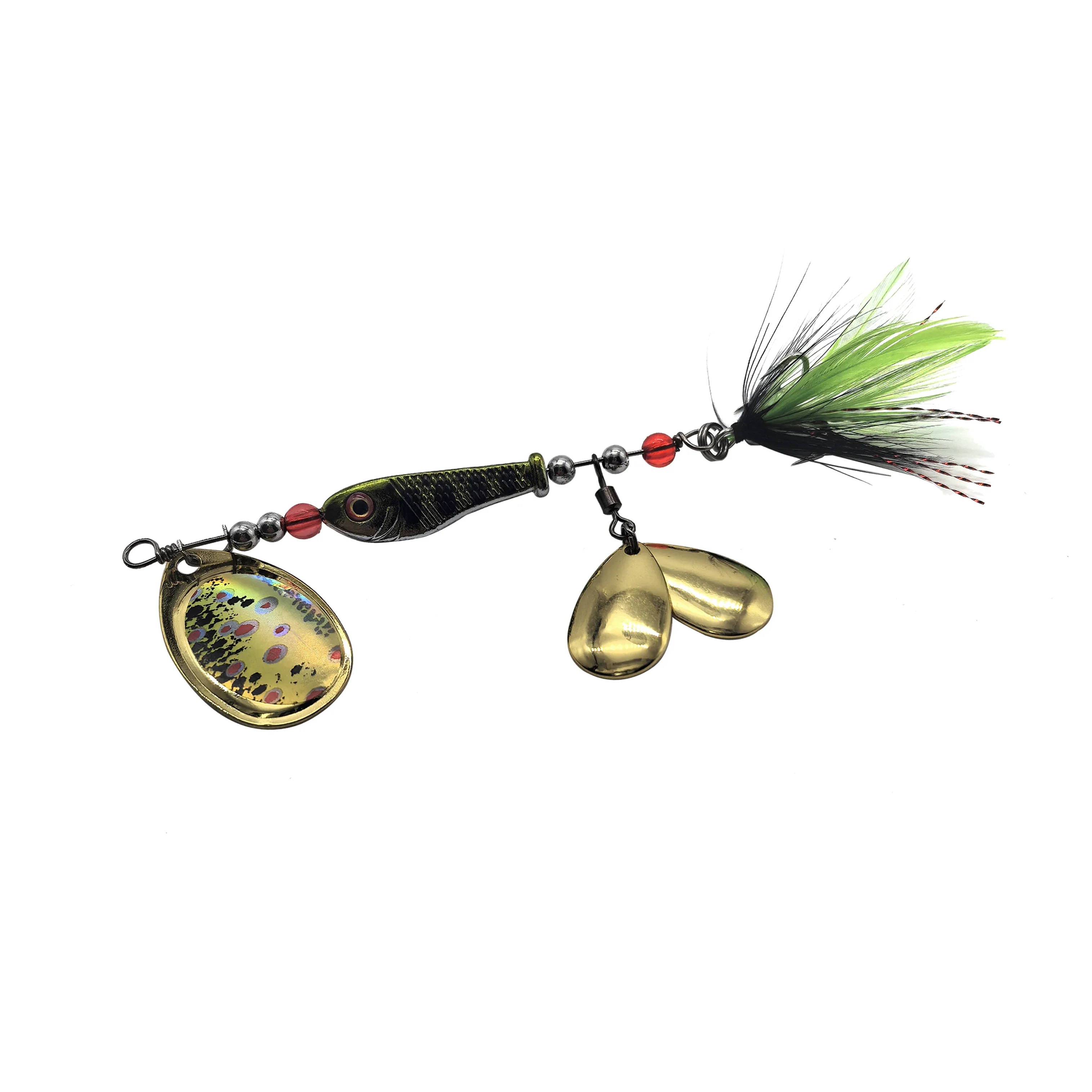 CHEERY 12G Spinner Bait Fishing Lure Multiple Blade Jig Dancer ABS Pencil Lure - view 4
