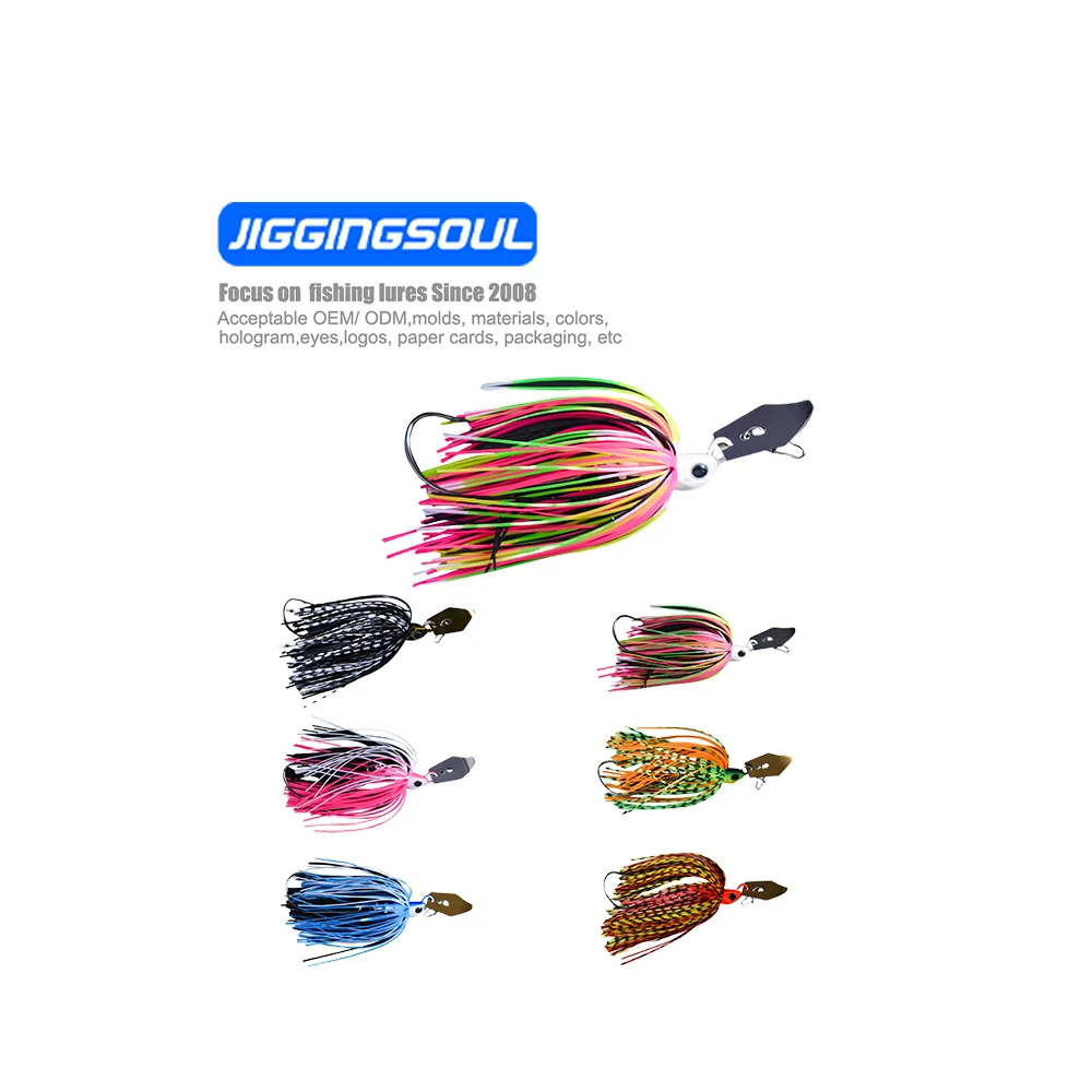 JIGGINGSOUL-BB015-7g-21g Metal Hard Bait Spinner Fishing Lure