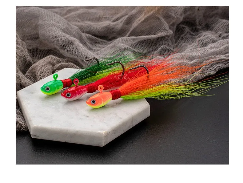 CHEERY 7g 10g 16g Deer Hair Metal Jig Head Hook Lure Sturdy Bait ABS Pencil Lure - view 7