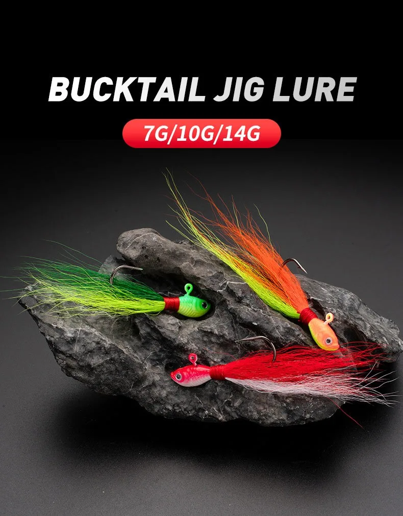 CHEERY 7g 10g 16g Deer Hair Metal Jig Head Hook Lure Sturdy Bait ABS Pencil Lure - view 8