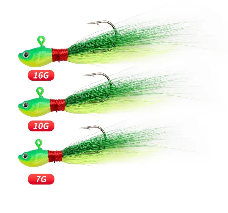 CHEERY 7g 10g 16g Deer Hair Metal Jig Head Hook Lure Sturdy Bait ABS Pencil Lure - view 10