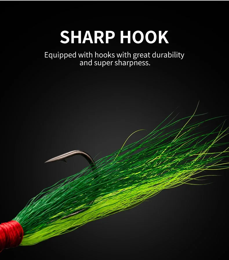 CHEERY 7g 10g 16g Deer Hair Metal Jig Head Hook Lure Sturdy Bait ABS Pencil Lure - view 13