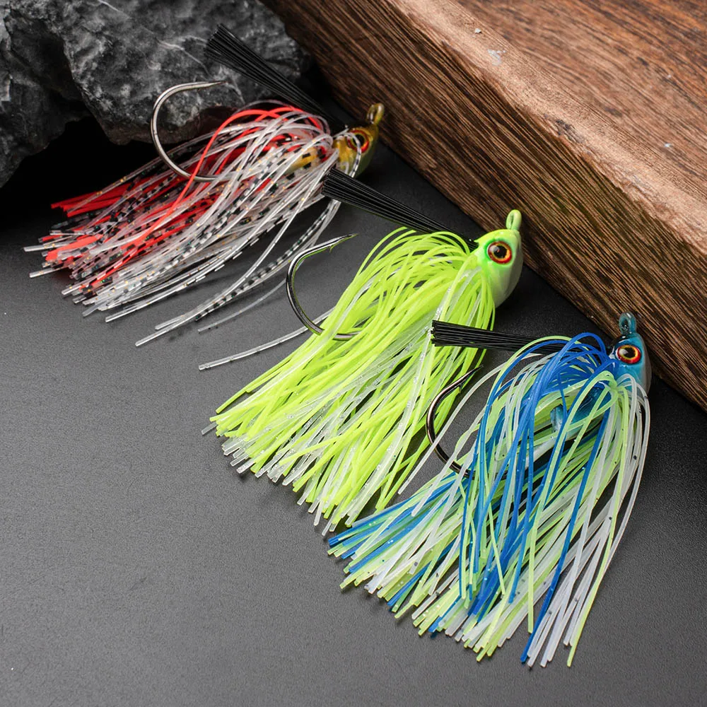 JOHNCOO 12G/15G Fishing Bait Beard Skirt Lure Spinner Baits ABS Pencil Lure - view 4