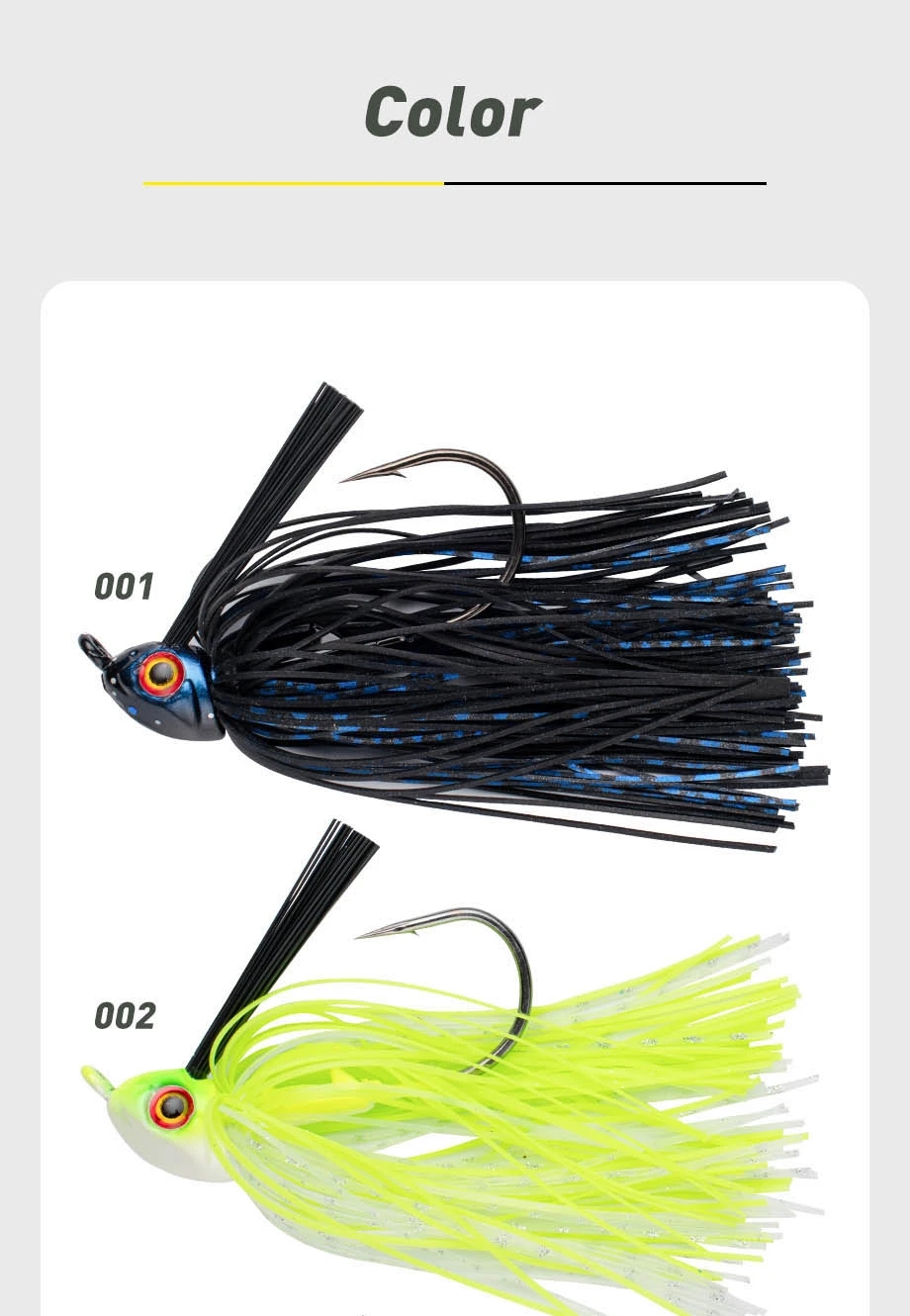 JOHNCOO 12G/15G Fishing Bait Beard Skirt Lure Spinner Baits ABS Pencil Lure - view 11