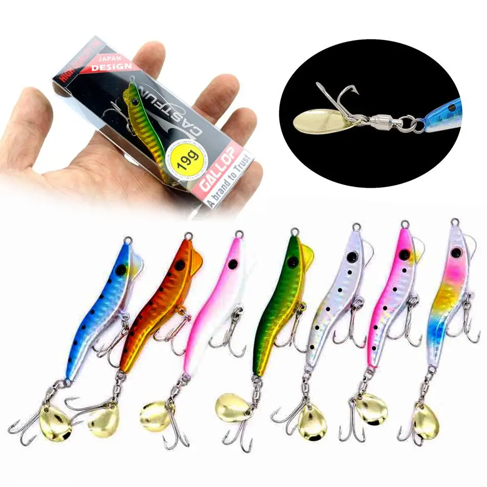 LureStorm Japan Metal Shrimp Jig Lure 13g 19g 28g 40g Spin Tail ABS Pencil Lure - view 15