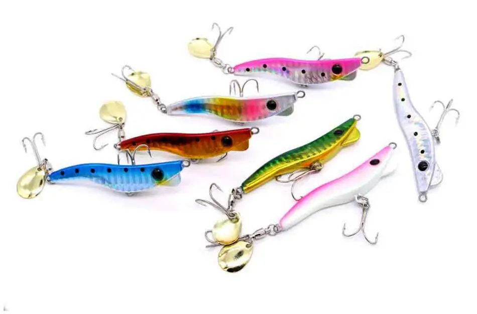 LureStorm Japan Metal Shrimp Jig Lure 13g 19g 28g 40g Spin Tail ABS Pencil Lure - view 11
