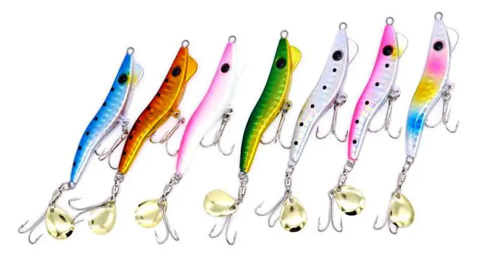 LureStorm Japan Metal Shrimp Jig Lure 13g 19g 28g 40g Spin Tail ABS Pencil Lure - view 12