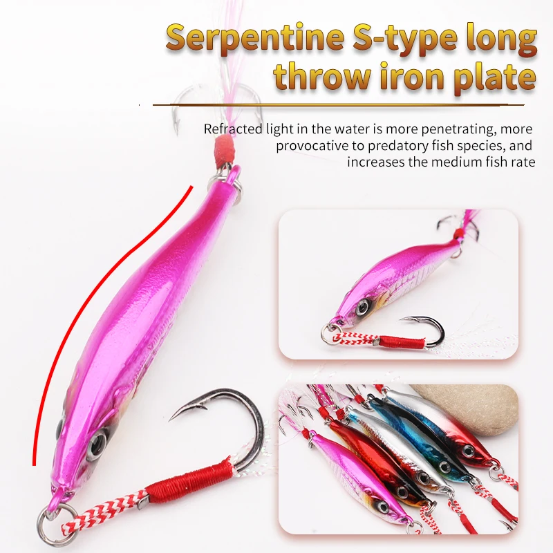 7g-60g Silicone Treble Hook 3D Eyes Artificial Hard Bait Bottom ABS Pencil Lure - view 5