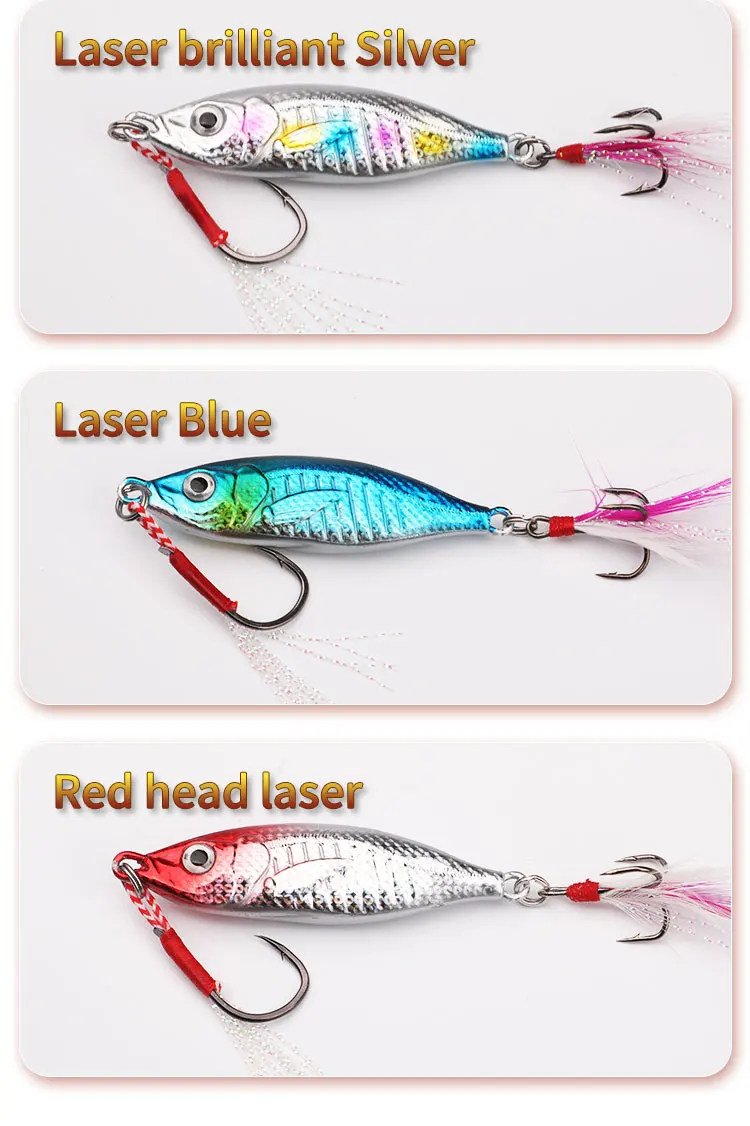 7g-60g Silicone Treble Hook 3D Eyes Artificial Hard Bait Bottom ABS Pencil Lure - view 15