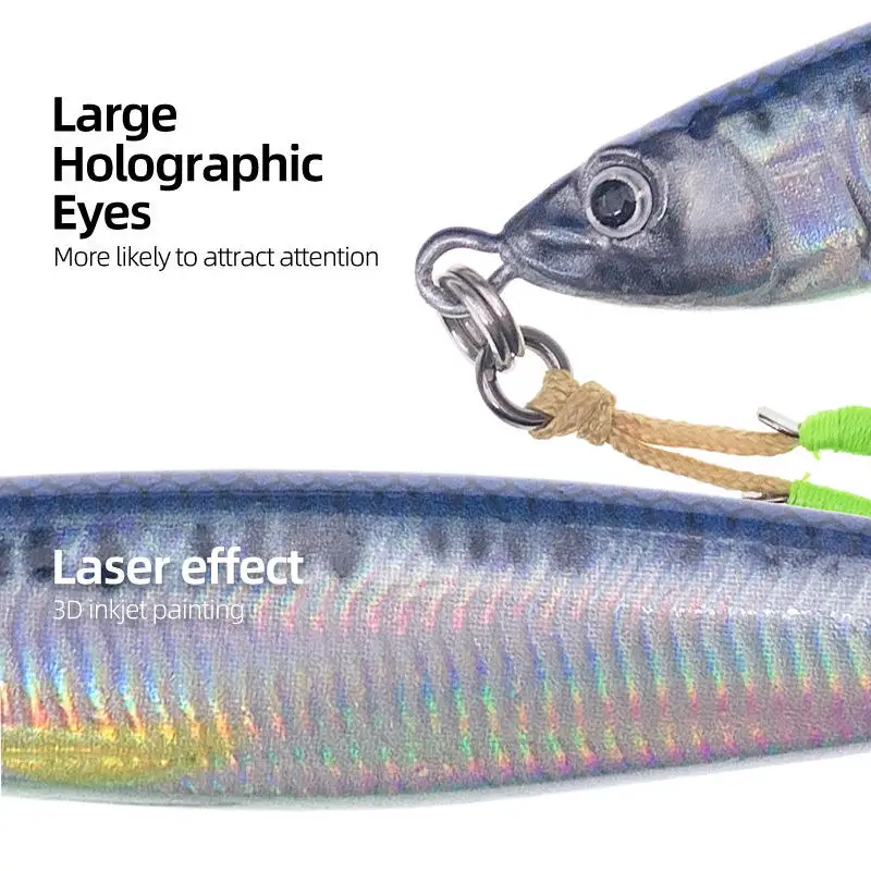CHEERY High Quality 20g-80g Luminous Long Throw Jigging Bait ABS Pencil Lure - view 13