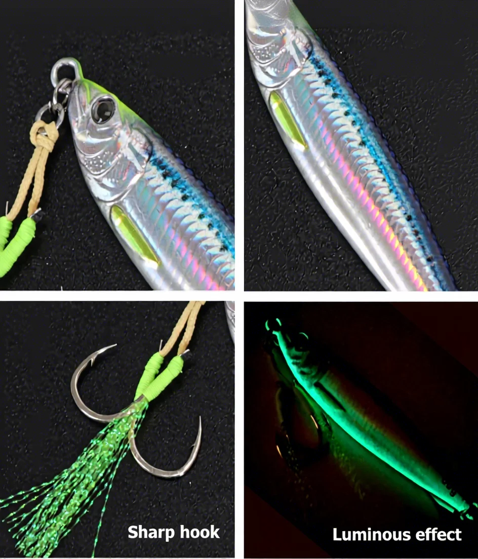 CHEERY High Quality 20g-80g Luminous Long Throw Jigging Bait ABS Pencil Lure - view 5
