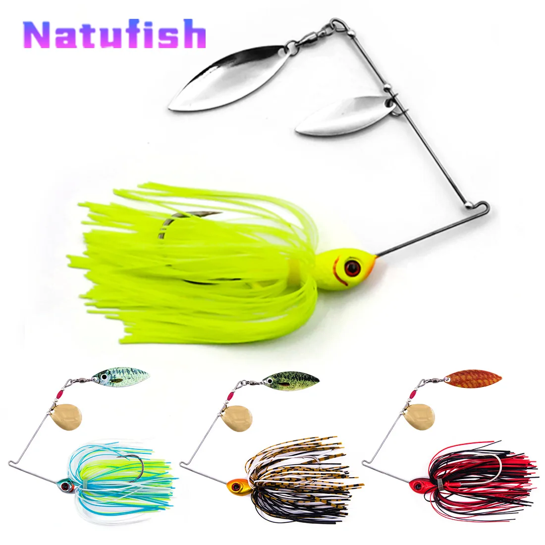 Bearded Man Lure Bottom Fishing Plastic Composite Spinnerbait