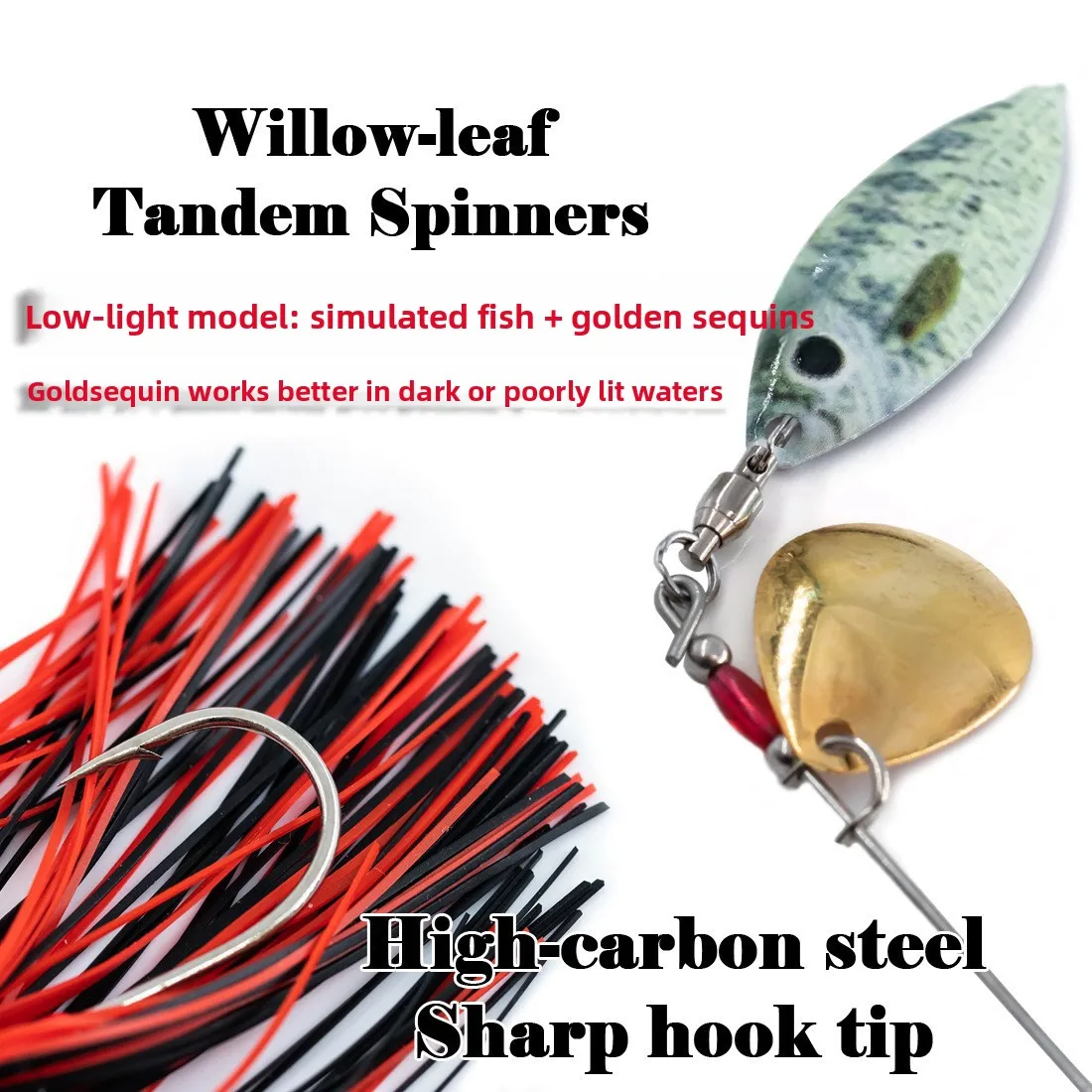 Bearded Man Lure Bottom Fishing Plastic Composite Spinnerbait ABS Pencil Lure - view 1