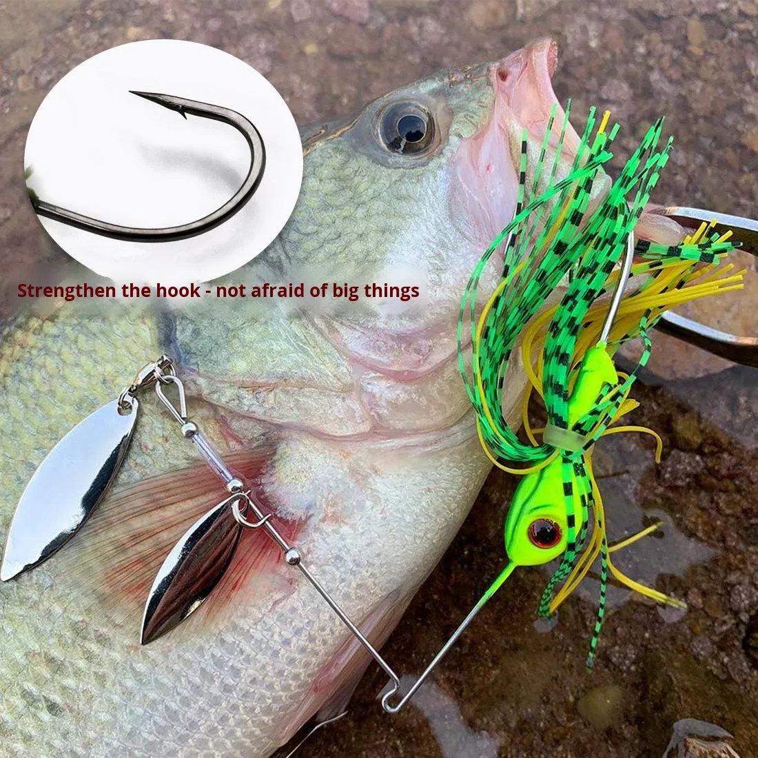 Bearded Man Lure Bottom Fishing Plastic Composite Spinnerbait ABS Pencil Lure - view 3