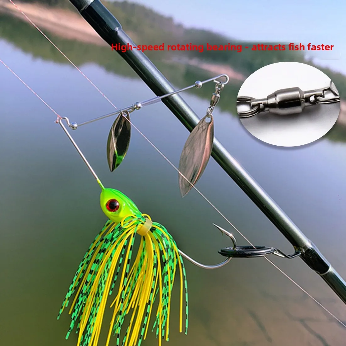 Bearded Man Lure Bottom Fishing Plastic Composite Spinnerbait ABS Pencil Lure - view 4