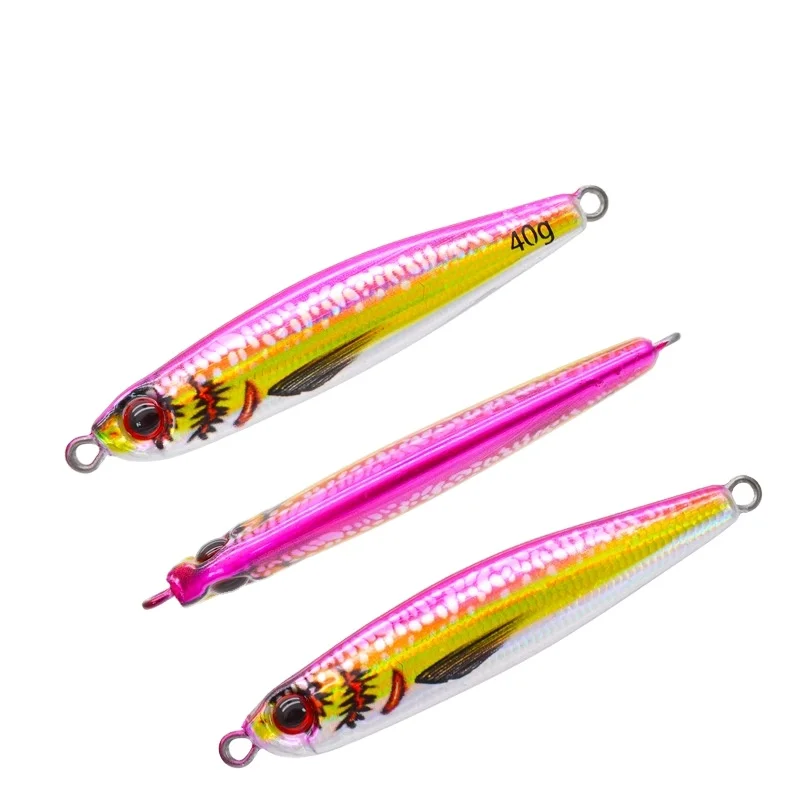 New Arrival Printed 40g/7.3cm Long Jigging Lead Fish Fast Sinking ABS Pencil Lure - view 13
