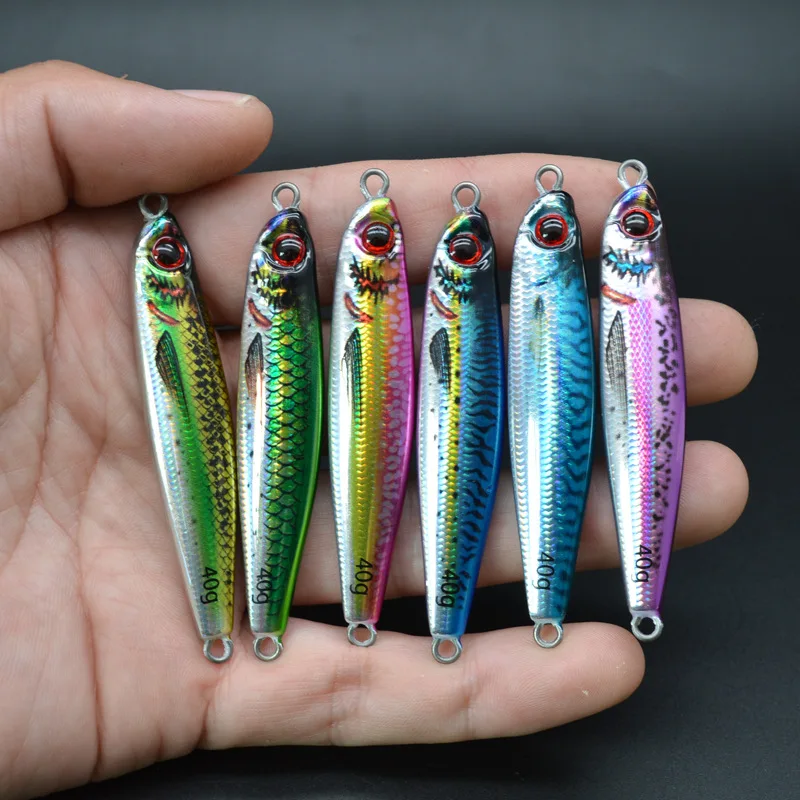New Arrival Printed 40g/7.3cm Long Jigging Lead Fish Fast Sinking ABS Pencil Lure - view 15