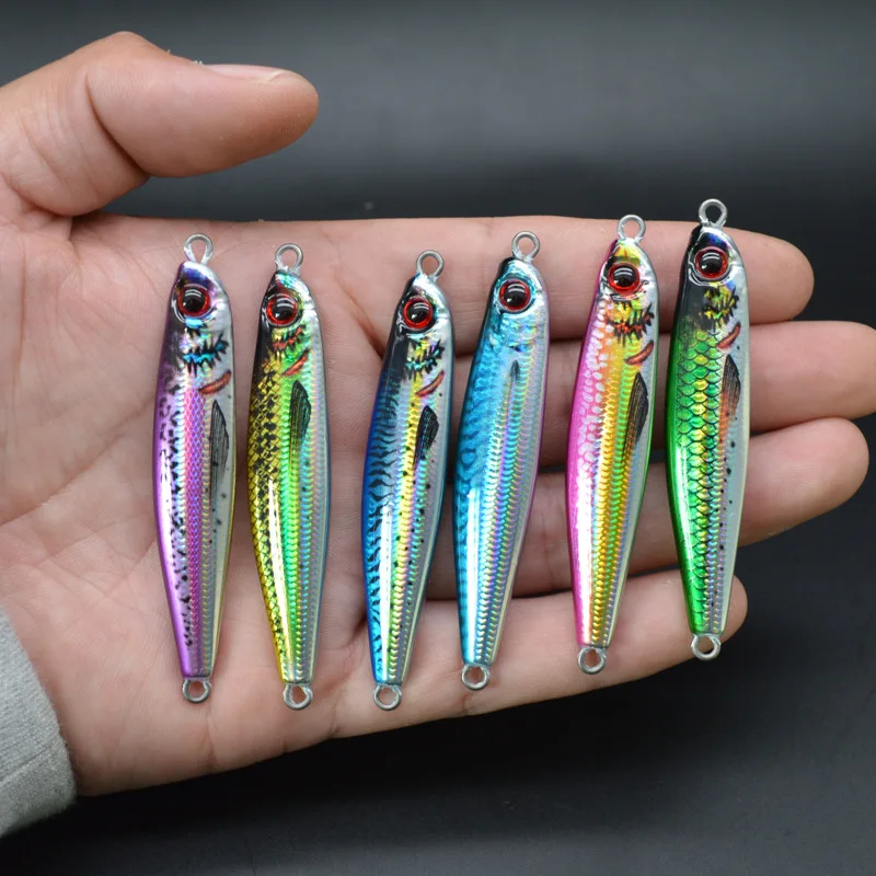 New Arrival Printed 40g/7.3cm Long Jigging Lead Fish Fast Sinking ABS Pencil Lure - view 5