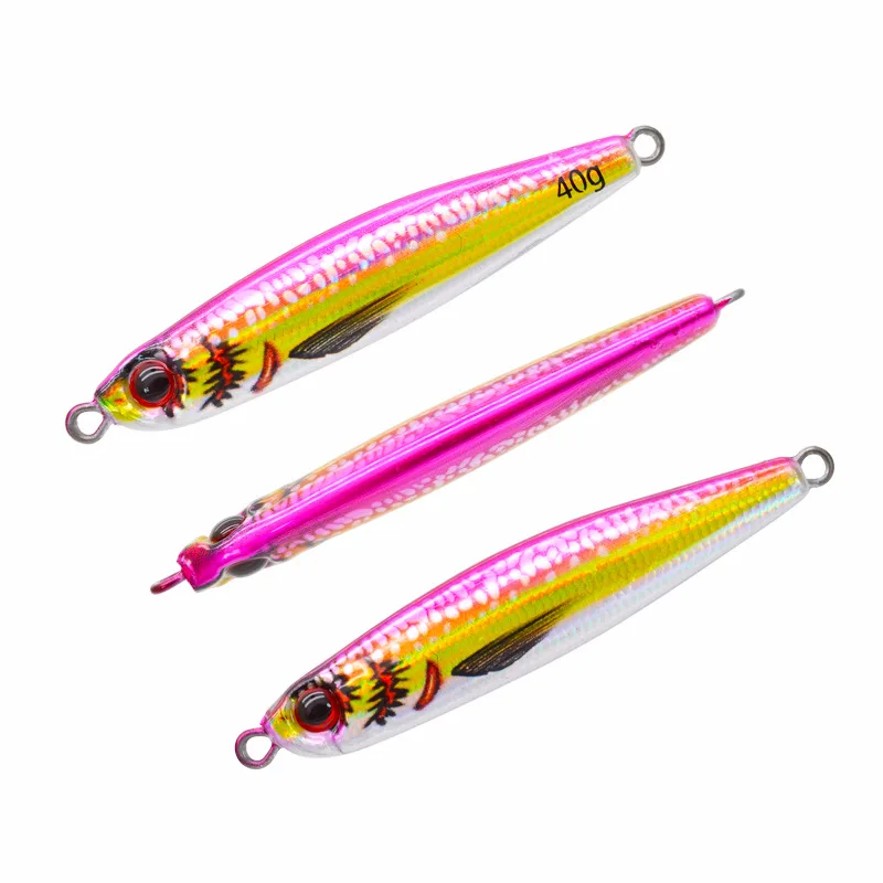 New Arrival Printed 40g/7.3cm Long Jigging Lead Fish Fast Sinking ABS Pencil Lure - view 7