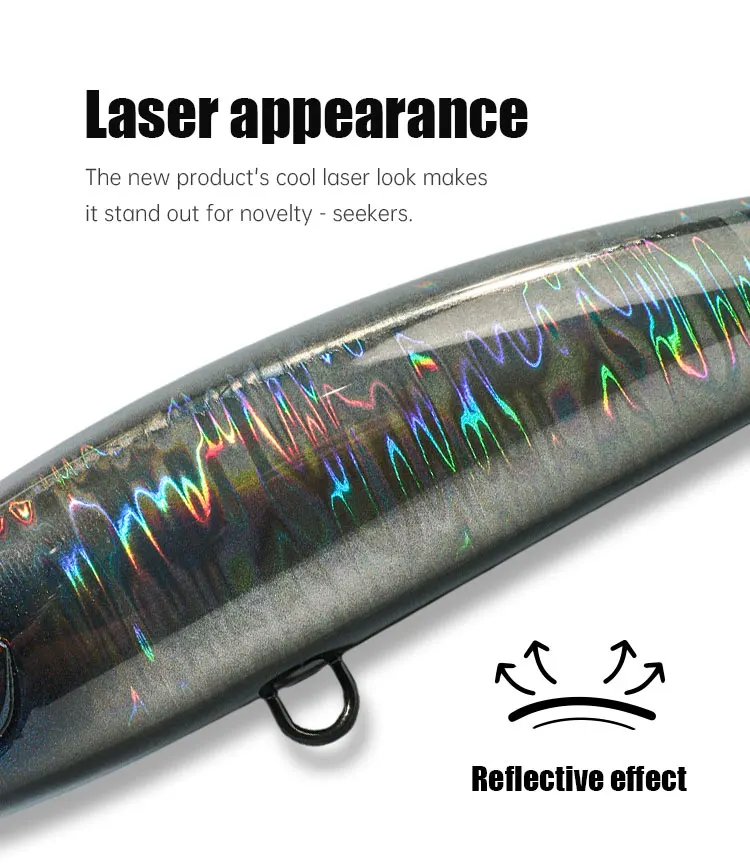 ZOZ Printed ABS Material Artificial Swim Bait Topwater Pencil ABS Pencil Lure - view 12
