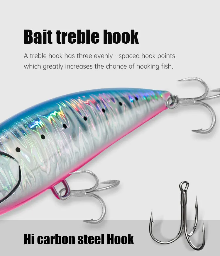 ZOZ Printed ABS Material Artificial Swim Bait Topwater Pencil ABS Pencil Lure - view 13