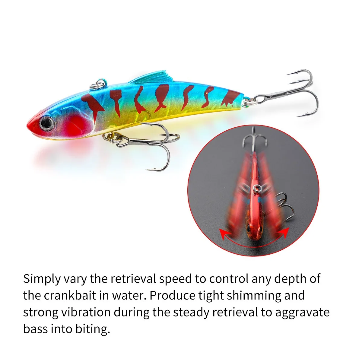 Cheery Hot Sale VIB Fishing Lure 7cm 14g Shake Sinking Artificial ABS Pencil Lure - view 7