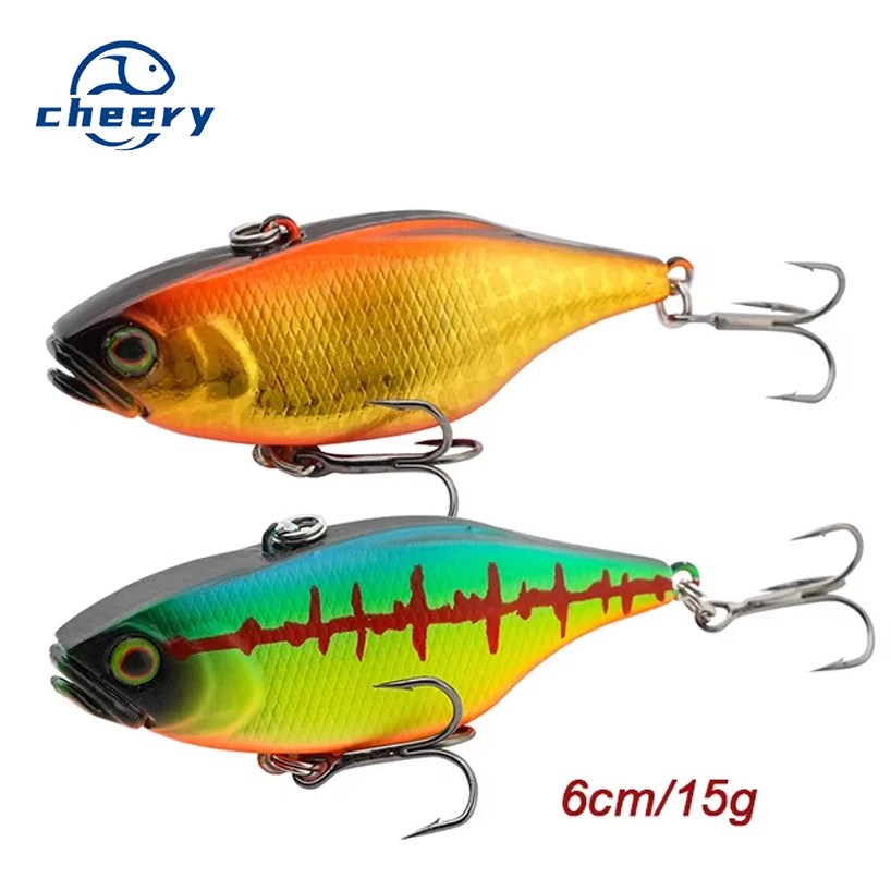 Cheery Vibe Lure Artificial 60mm Lipless Crankbait Sinking Vib
