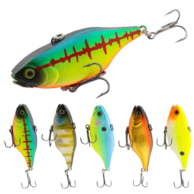 Cheery Vibe Lure Artificial 60mm Lipless Crankbait Sinking Vib ABS Pencil Lure - view 2