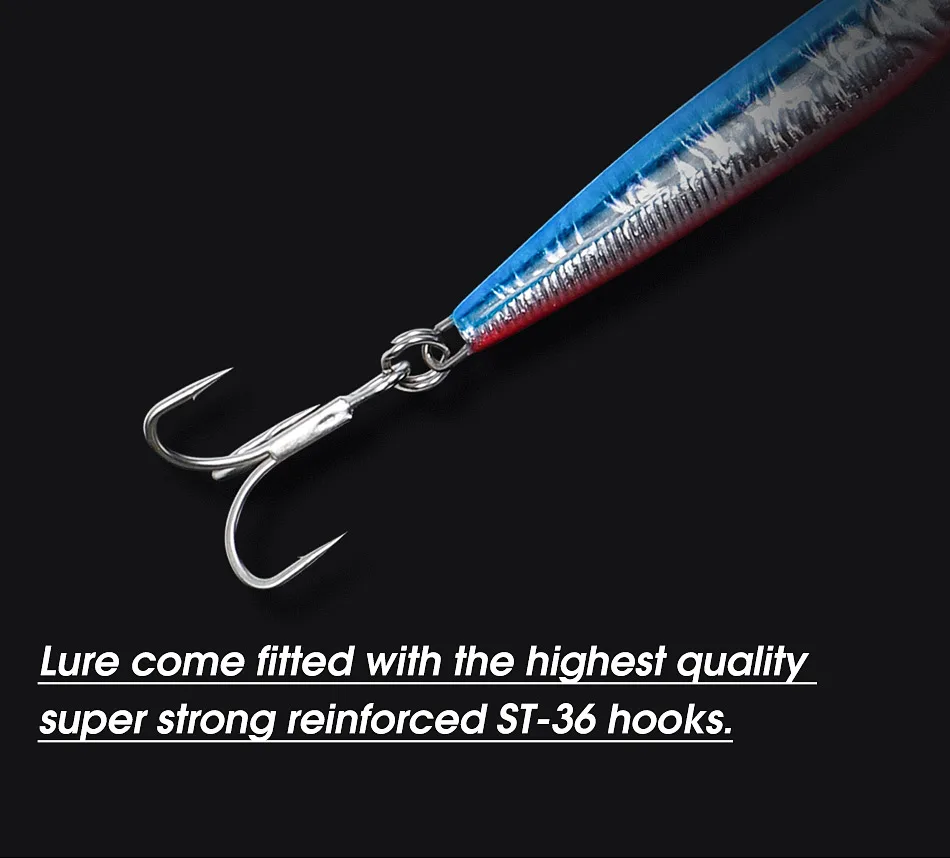 Lead Fishing Lures Saltwater Metal Jigging Spoon Sea Bass Lure ABS Pencil Lure - view 5