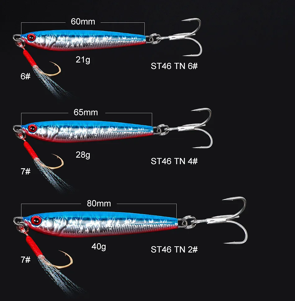 Lead Fishing Lures Saltwater Metal Jigging Spoon Sea Bass Lure ABS Pencil Lure - view 8
